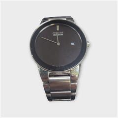 Men's Citizen AU1060-51E Eco-Drive Stainless Steel Black Dial Watch